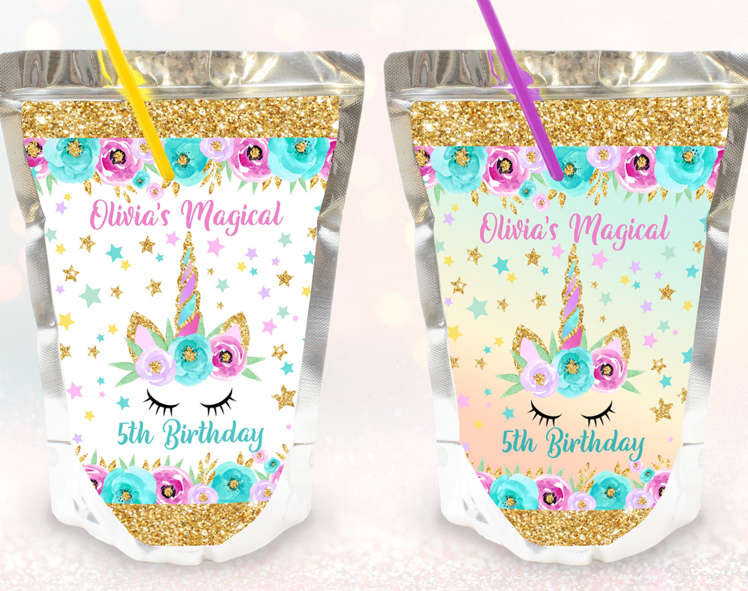 Unicorn Capri Sun Labels / Unicorn Birthday Party ...
