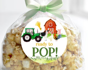 Traktor Baby Shower Aufkleber: Etiketten Bab9 Geschenkfertig