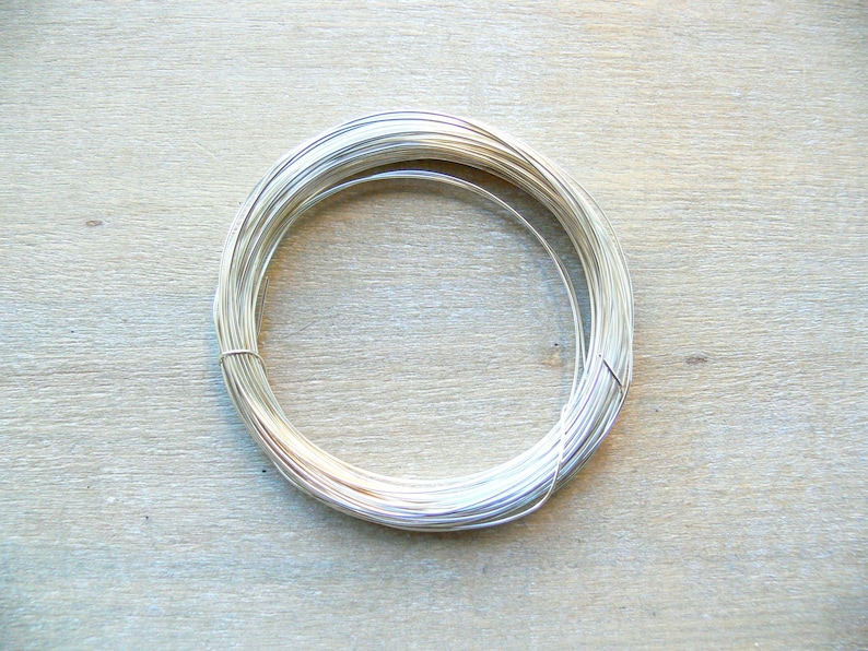 Silver Plated Wire 1.0mm - round 18g AWG dead soft silver plated copper wire for wire wrapping 4 metres