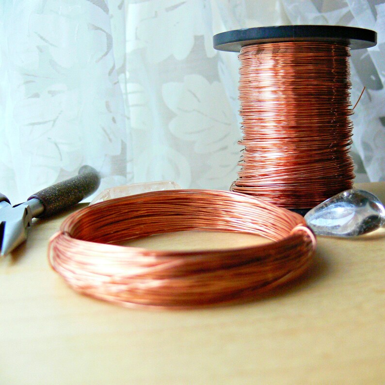 Coated Copper Wire 0.6mm 22 AWG Round Dead Soft Copper Etsy