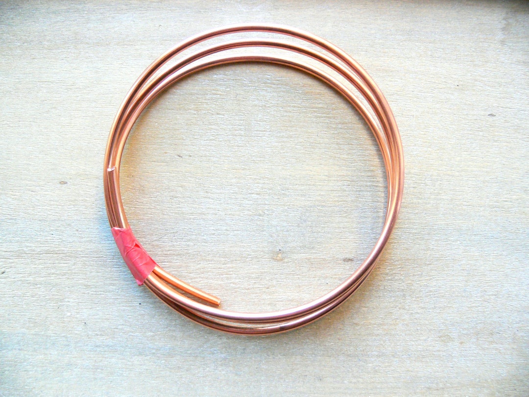 Copper Wire, 3.25mm 8AWG Round, Bare Copper Wire for Jewellery Making