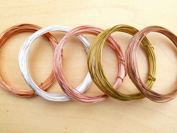 0.4mm Round Copper Wire 26 G Copper Wire Bare Copper Wire Jewelry Making  Supplies Wire Wrapping Supplies Jewelry Wire WCW026, 20 