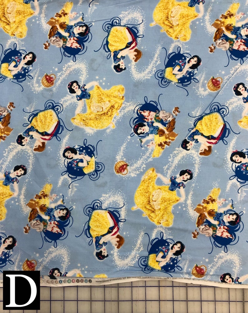 Disney Fabric Disney Princess collection from Springs Etsy