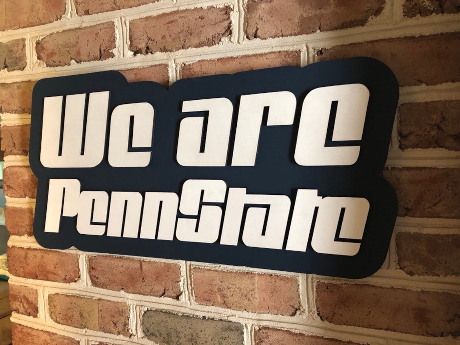 We Are Penn State 3d logo bar basemenet sign | Etsy