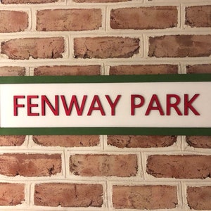 Boston Red Sox Fenway Park limited 3d Basemenet Bedroom Bar Sign