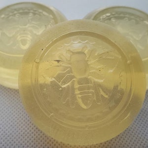 Real Honey Soap for hand, body, face. with fragrance of honey, gift under 10 dollars, locally sourced, guest sized honey is good for healing