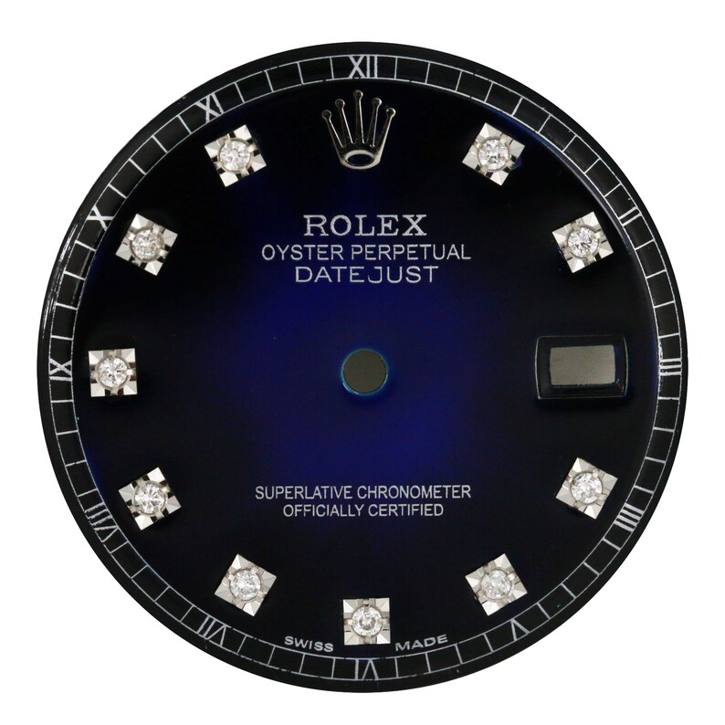 rolex blue vignette diamond dial