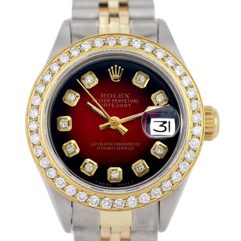 rolex two tone diamond