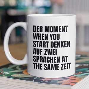 Funny German Teacher Gift - German Student Present - Funny German Phrase Mug - At The Same Zeit