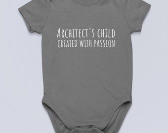 Funny Architect Baby One-piece - Cute Baby Shirt - Baby Gift Idea - Architecture Bodysuit - Architect's Child - Many Sizes And Colors