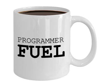 Programmer Fuel Mug - Coder Gift, Computer Developer