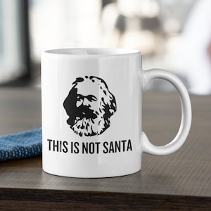 Funny Karl Marx Mug Marxist Present idea Sociology Gift Philosophy Gift This Is Not Santa imagen 1