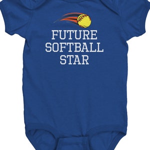 Softball Baby Bodysuit - Softball Baby Gift - Future Softball Star - Baby One-Piece - Baby Shower Gift Idea - First Birthday