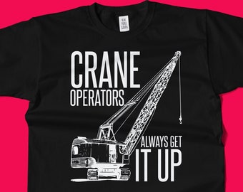 "Crane Operator Hourly Rate" Funny Construction T-Shirt - Unisex Gift For Builders, Crane Operators, Men & Women