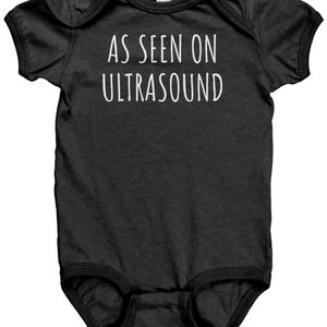 Funny Baby Bodysuit - Ultrasound Baby One-Piece - As Seen on Ultrasound - Baby Shower Gift