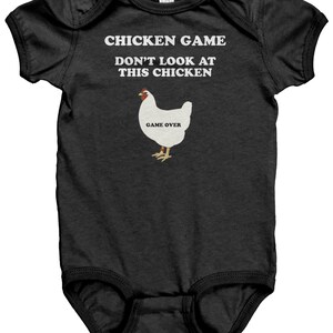 Funny Chicken Baby Bodysuit - Chicken Baby One-piece - Chicken Game - First Birthday - Baby Shower Gift