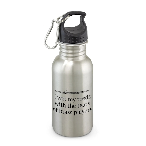 Funny Bassoon Gift - Bassoonist Gift Idea - Orchestra or Marching Band Geek - Tears Of Brass Players - Water Bottle