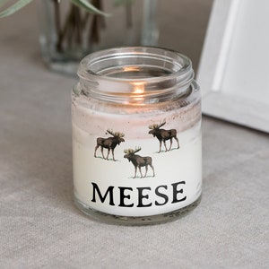 Funny Moose Gift - Moose Candle - Moose Lover Present - Meese