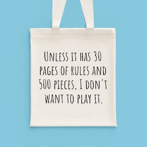 Board Game Gift - Funny Board Games Tote Bag - Tabletop Games Gift - 30 Pages Of Rules And 500 Pieces - Board Game Lover Present