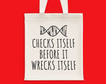 Funny Genetics DNA Tote Bag - Science Geek Gift