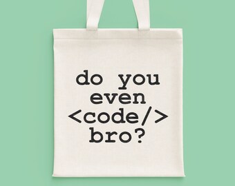 Borsa per programmatore - Sai anche programmare, fratello? - Regalo per programmatori - Borsa per sviluppatori web - Borsa per geek informatici - Regalo per programmatori - Regalo nerd