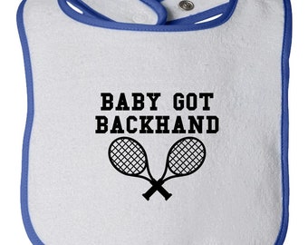 Future Tennis Star Sport Baby Feeding Bib Gift