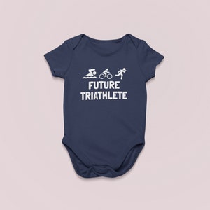 Triathlon Baby Bodysuit Triathlete Baby Gift Baby One-piece Future Triathlete Many Sizes And Colors image 6