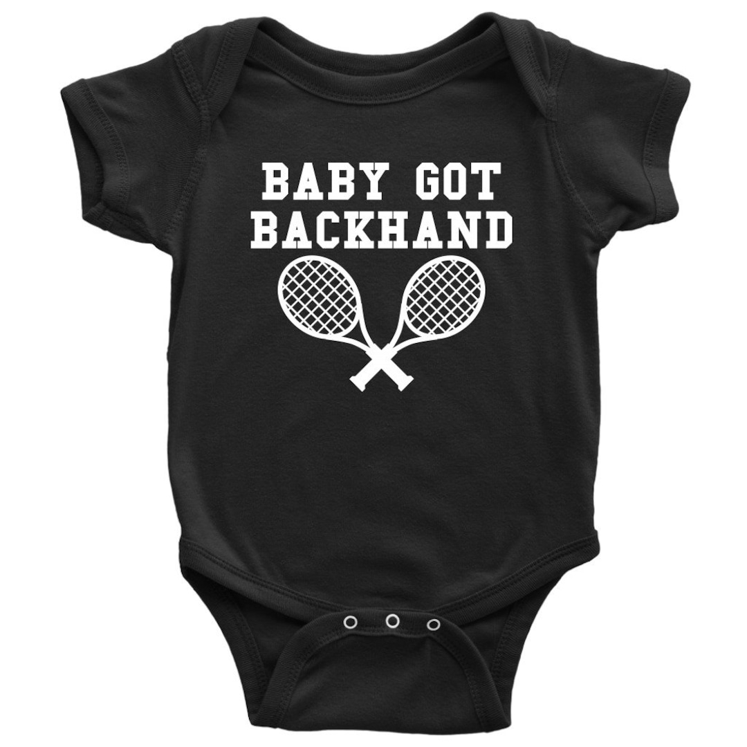 Funny Tennis Baby Onepiece Cute Tennis Baby Bodysuit Baby Etsy