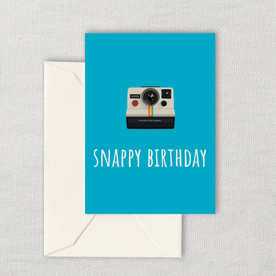 Printable Photographer Birthday Card Photography Birthday Etsy