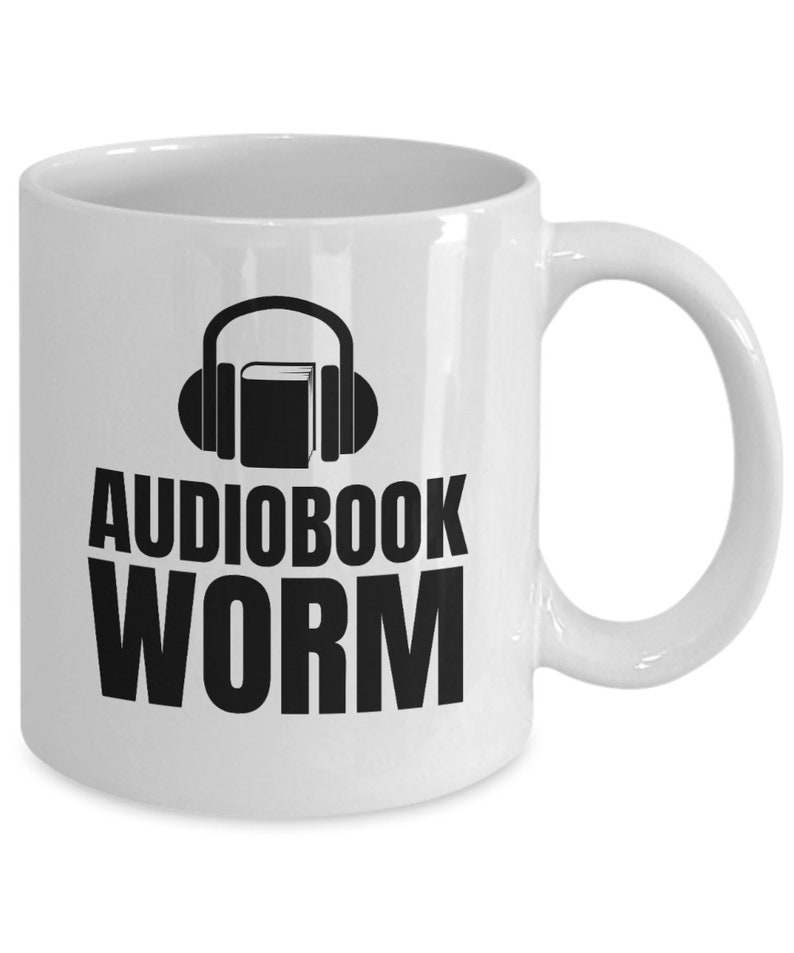 Audiobook Coffee Mug Audiobook Lover Gift Audio Book Nerd Audiobook Worm image 3