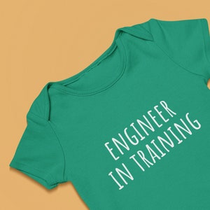 Cute Engineer Baby Shirt Engineer Baby One-piece Baby Bodysuit Engineer In Training Baby Shower Gift First Birthday image 10