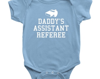 Schiri-Schiedsrichter-Baby-Body-Piece-Schiedsrichter-Baby-Shirt-Schiedsrichter-Baby-Geschenk-Schiedsrichter-Junior-Geburtstagsgeschenk-viele Größen und Farben