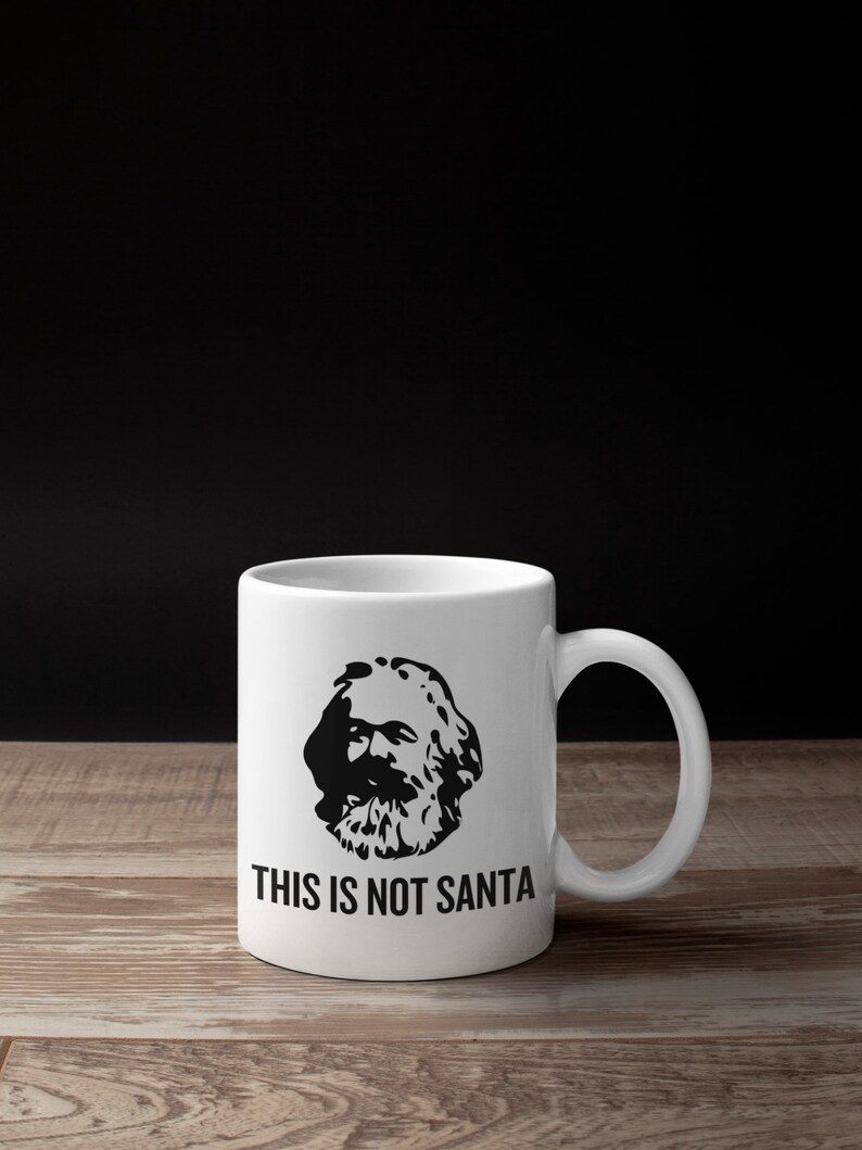 Funny Karl Marx Mug Marxist Present idea Sociology Gift Philosophy Gift This Is Not Santa imagen 5