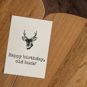 Deer Hunter Printable Birthday Card - Hunting Birthday Card - Happy ...