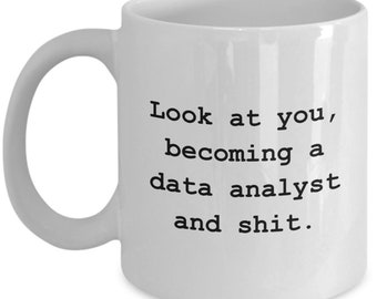 Data Analyst Gift - Data Analysis Mug - Data Scientist Present - Funny Data Science - Data Analist worden