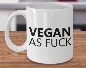Veganistische AF-mok – grappig veganistisch cadeau, 11 oz of 15 oz