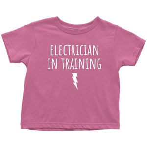 Cute Electrician Toddler Shirt - Toddler Tee - Electrician In Training - Birthday Gift - Many Sizes And Colors - All Cotton