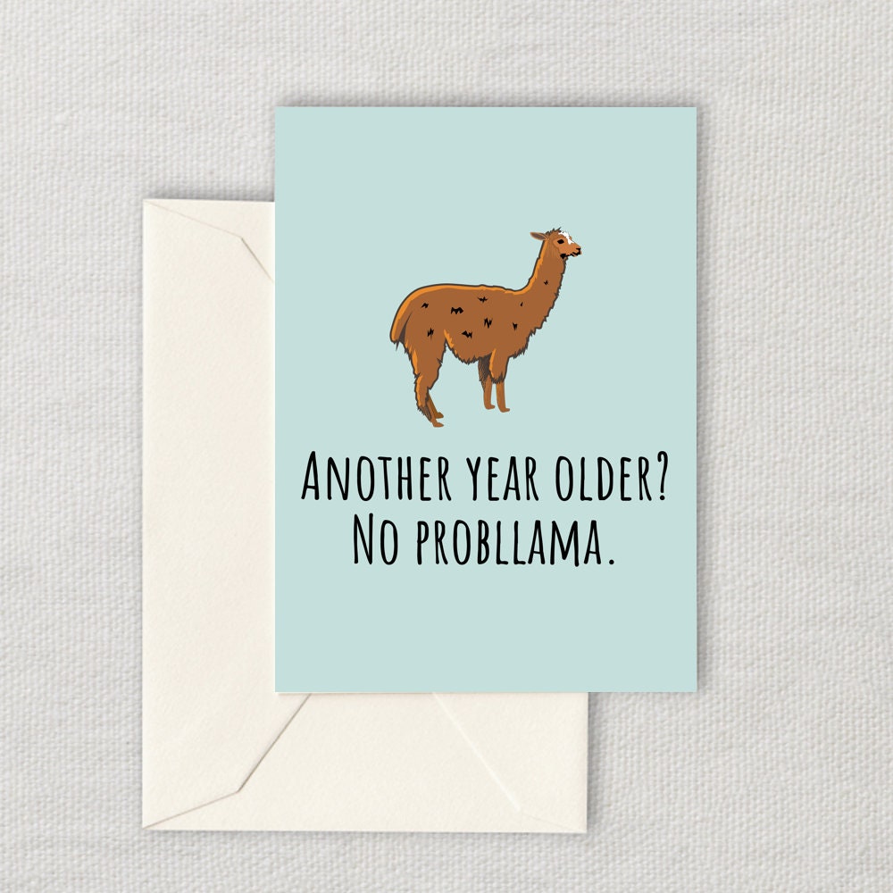 Funny Llama Printable Card Llama Birthday Card Llama Lover - Etsy