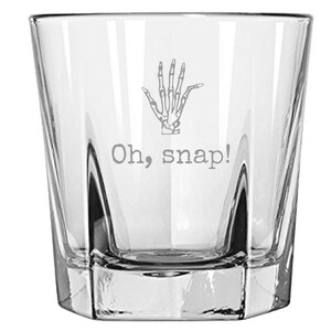 Orthopedic Rocks Glass - Orthopedist Gift - Chiropractor Gift - Orthopedic Surgeon - Radiology Gift - Oh, Snap - Whiskey Tumbler