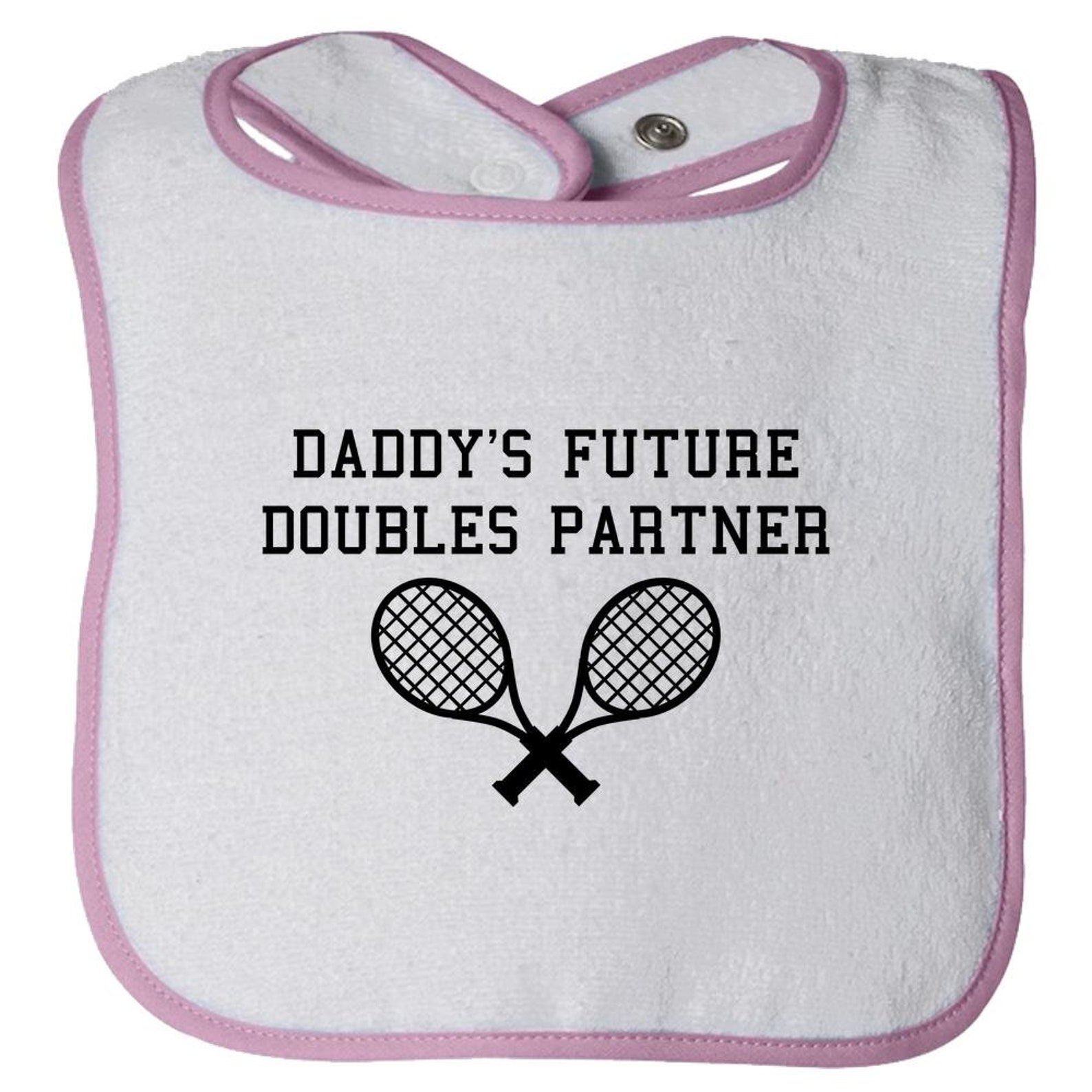 Cute Tennis Baby Bib Gift Funny Tennis Player Baby Bib Etsy