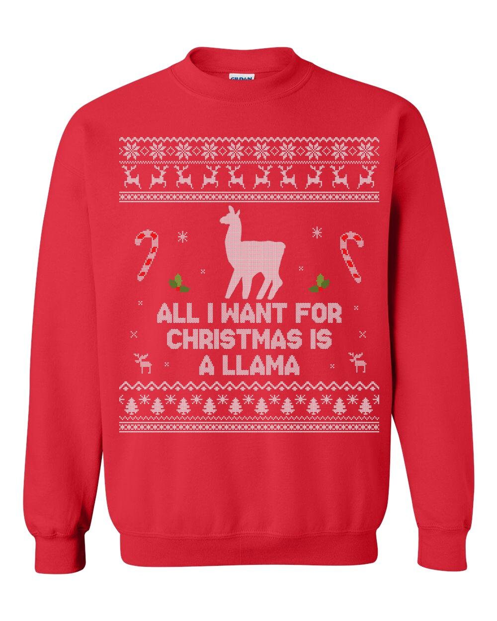 Llama top ugly sweater