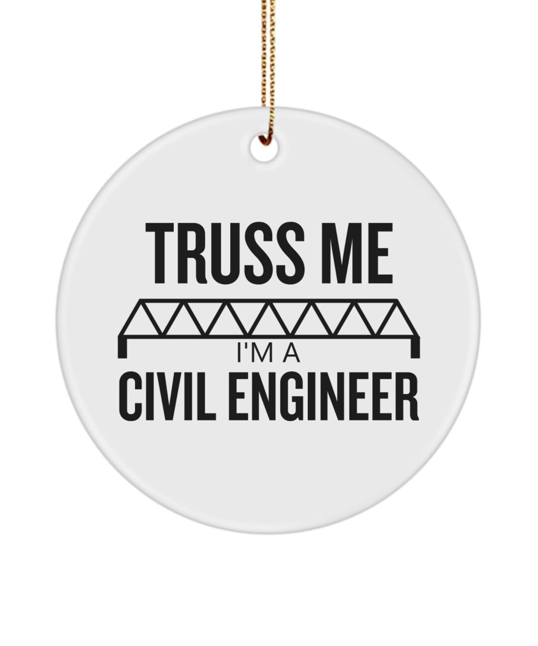 Funny Civil Engineer Gifts Civil Engineer Ornament Ceramic Etsy