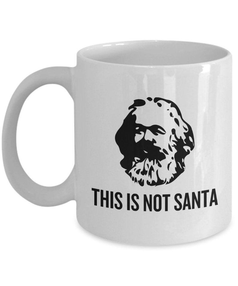 Funny Karl Marx Mug Marxist Present idea Sociology Gift Philosophy Gift This Is Not Santa imagen 7