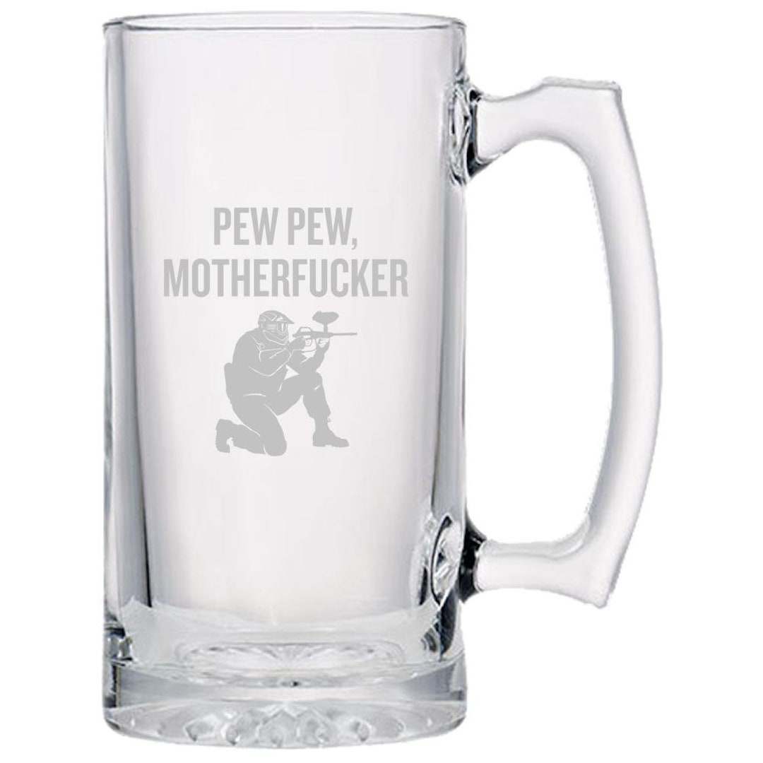 Funny Paintball Gift Paintball Beer Mug Paintballer Present Pew Pew