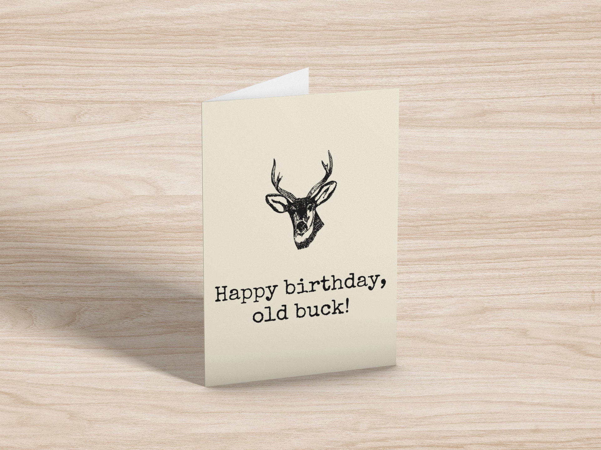 Deer Hunter Printable Birthday Card Hunting Birthday Card - Etsy
