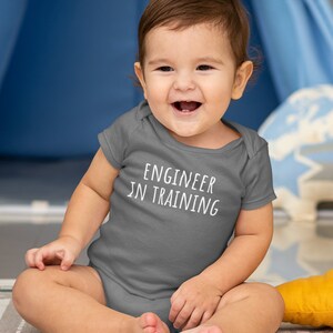 Cute Engineer Baby Shirt Engineer Baby One-piece Baby Bodysuit Engineer In Training Baby Shower Gift First Birthday image 9