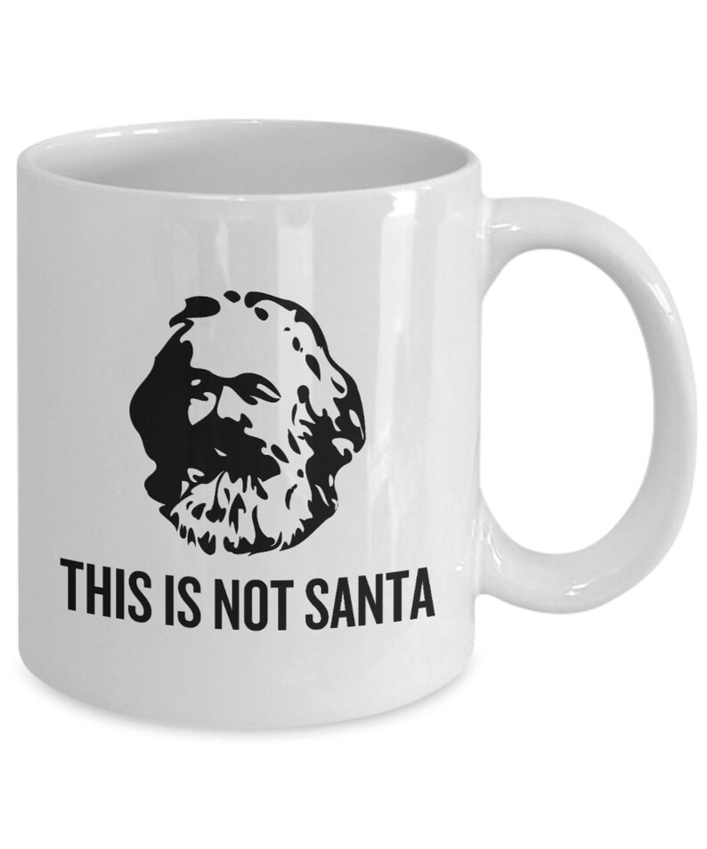 Funny Karl Marx Mug Marxist Present idea Sociology Gift Philosophy Gift This Is Not Santa imagen 8