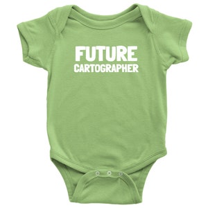 Cartographer ベビーボディスーツ - Cartography ベビーワンピース - Future Cartographer - ベビーシャワーギフト - 1 歳の誕生日ギフト