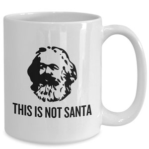 Funny Karl Marx Mug Marxist Present idea Sociology Gift Philosophy Gift This Is Not Santa imagen 10