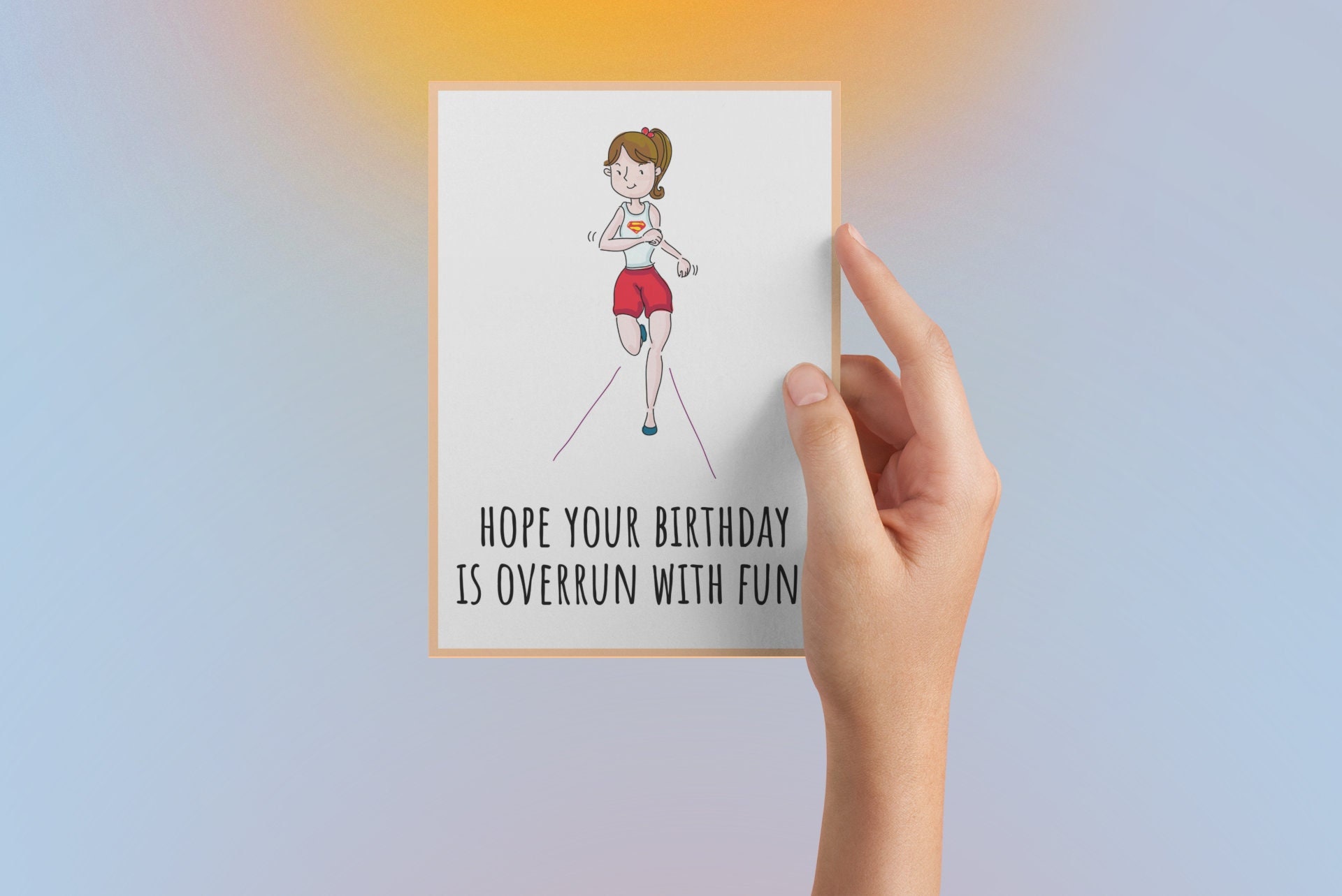 Printable Runner Birthday Card - Running Birthday Card - Jogging Printable  Card - Marathon Runner Card - Instant Download - Running Birthday - Etsy, image size:1920x1283